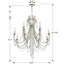 Lustre à 12 lumières de style bougie avec détails en cristal Labrecque