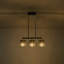 Luminaire suspendu géométrique en verre pour îlot de cuisine à intensité variable-473431025