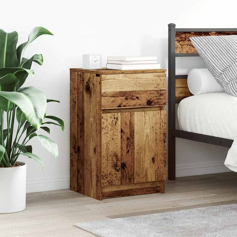 39cm W Manufactured Wood Bedside Table