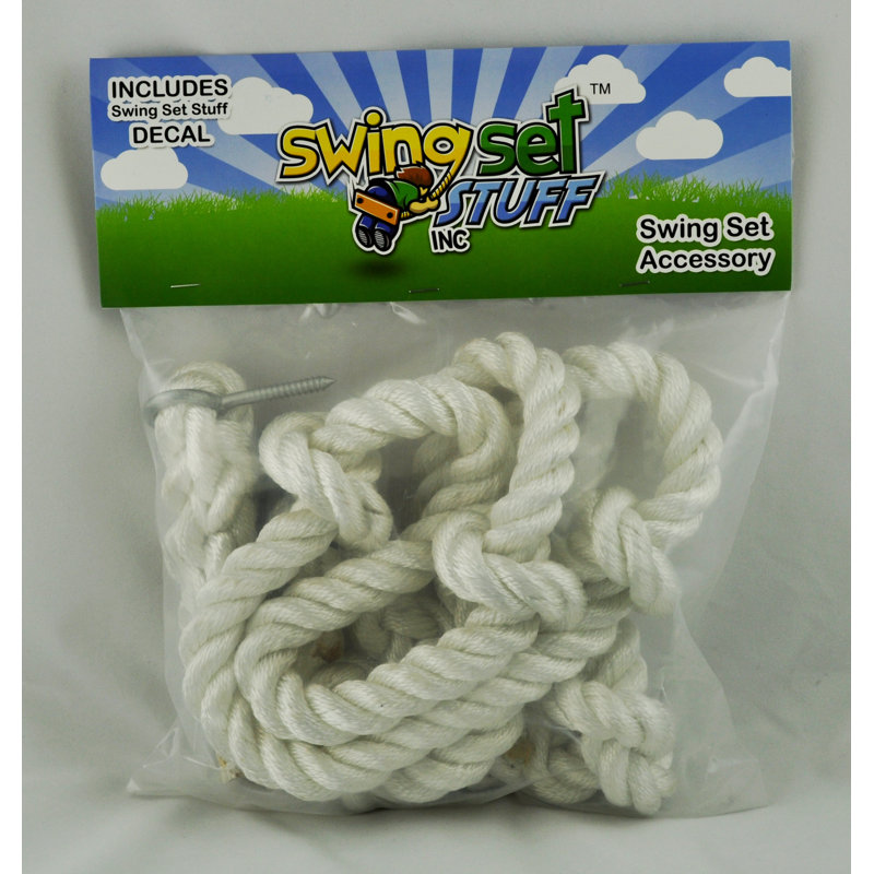 Corde d'escalade nouée, Blanc
