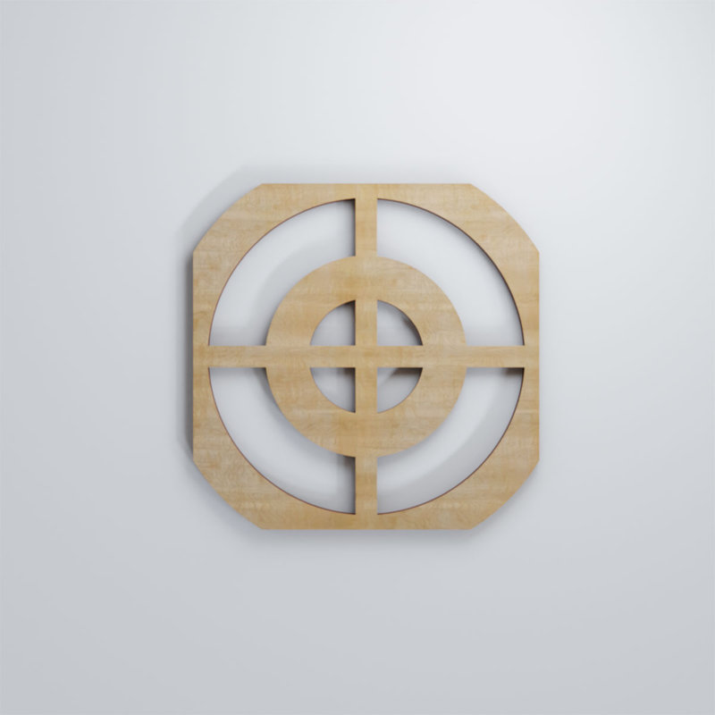 Panneaux muraux décoratifs en bois Sullivan, Bouleau, H 15 3/8 po x l 15 3/8 po x P 1/4 po
