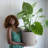 Modern Plastic Indoor/Outdoor Round Planter with Saucer-548381775-564300523