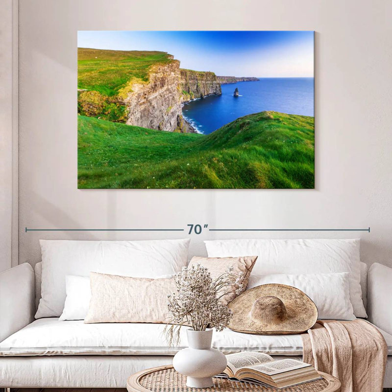 Tergel, falaises de Moher, verdure, H 32 po x l 48 po