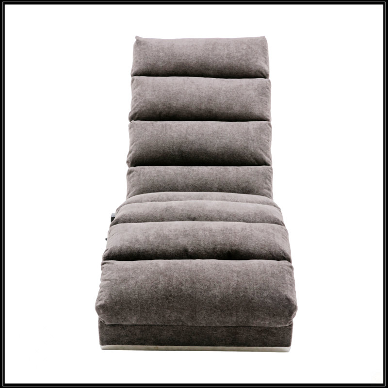 Chaise longue en lin, Gris foncé
