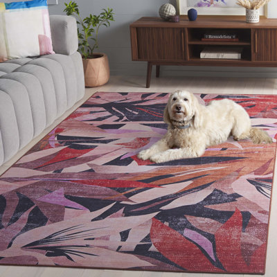 Tapis floral lavable à la machine Vitorino Performance