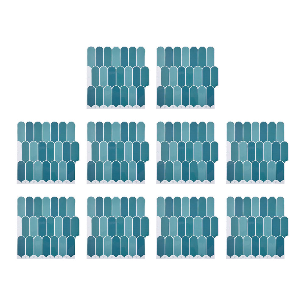 10Pcs Self-Adhesive Wall Tile Stickers