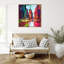 "Times Square with Yellow Cabs" par Kinley, reproduction d'art sur toile encadrée-1653459999