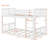 Twin Size Solid Wood Low Bunk Bed-1368673452