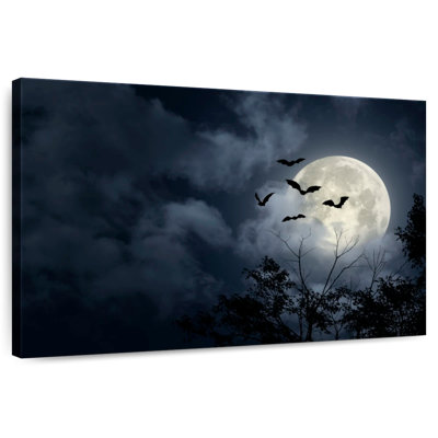 Brampt, chauves-souris volantes et pleine lune
