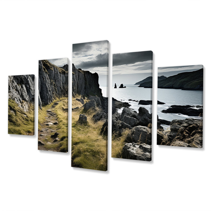  «Ireland Beautiful Landscape I - Décoration murale Paysages - 5 panneaux