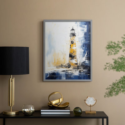 «NAUTICAL Series», reproduction encadrée en bois massif