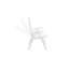 Multi-position chair, white, plastic