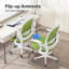 Ergonomic Mesh Desk Chair, Swivel Office Chair with Flip-Up Armrests, Medium Size-1253284627