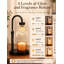 Lampe chauffe-bougie avec minuterie et variateur, cadeau d'anniversaire pour femme, hauteur réglable, 2 ampoules, minuterie 2/4/8 h, 4 niveaux de luminosité, chauffe-bougie électrique pour bougies en pot, décoration intérieure moderne