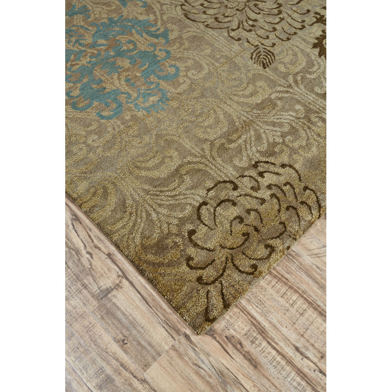 Rubio Wool Floral Indoor Rug, Rectangle 2' x 3'