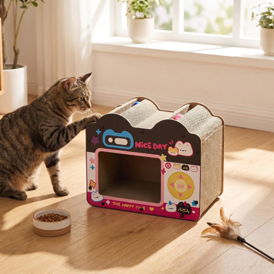 Creative Game Console Cat Scratching Board Pet House