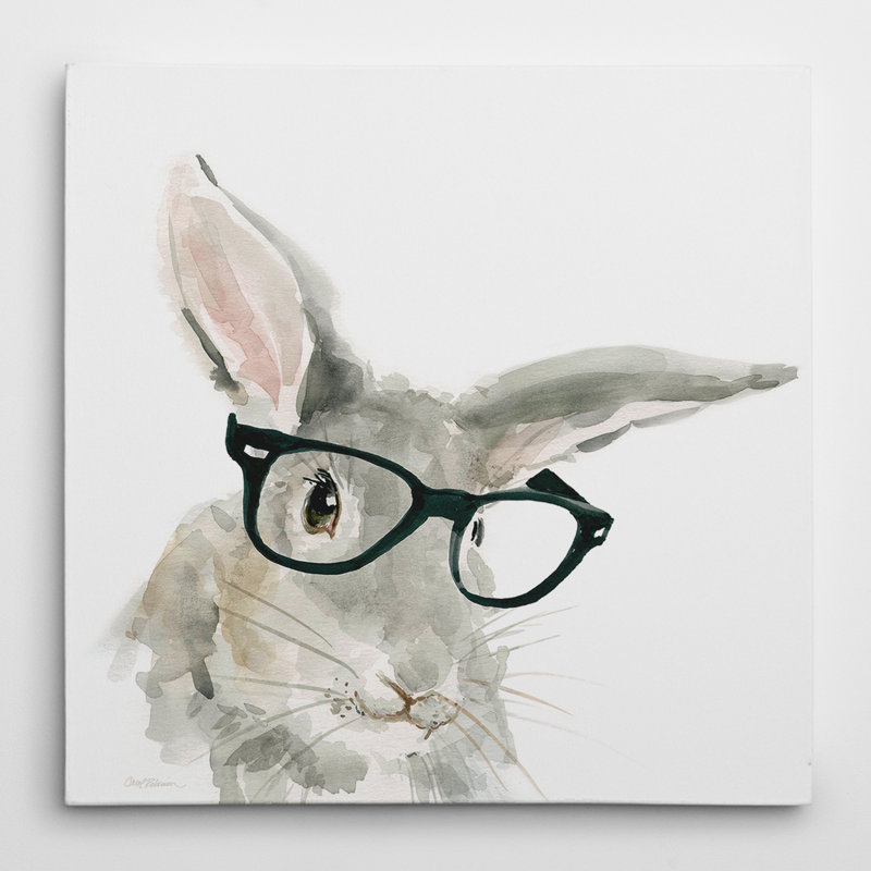 « jolie critter lapin », art sur toile, H 40 po x l 40 po x P 1,5 po, Toile tendue