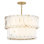 Simone 6 - Light Steel Dimmable Drum Chandelier