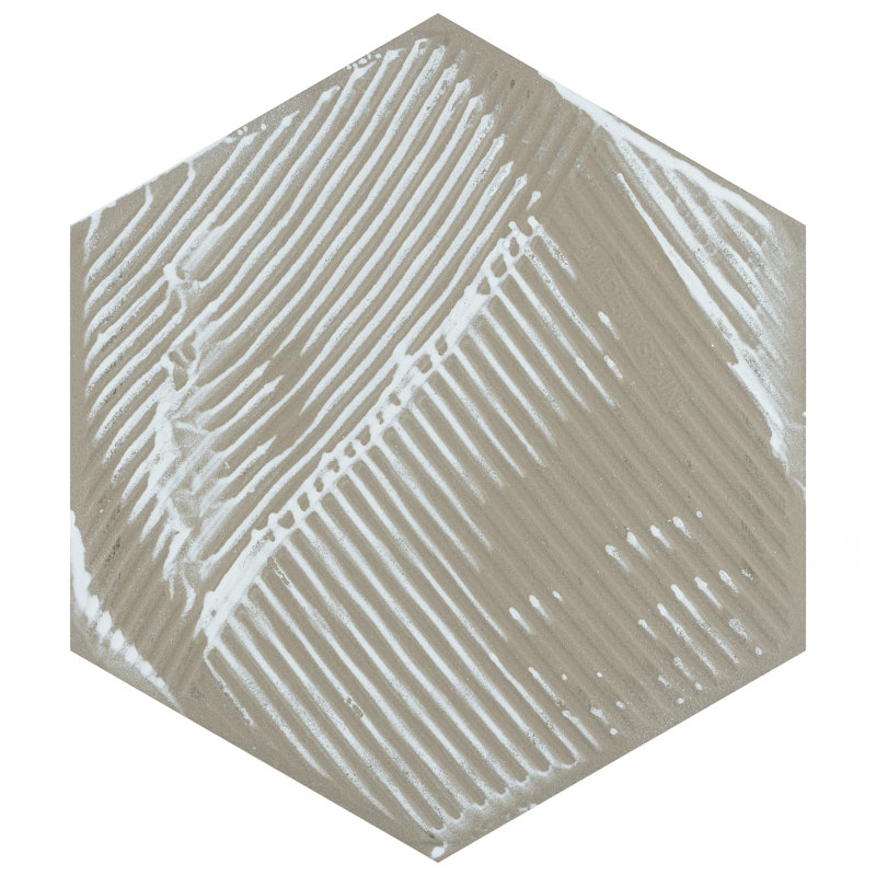Suomi Hex 9" x 10" Porcelain Wood Look Wall & Floor Tile