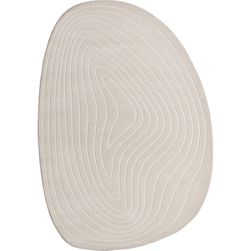 Oval Chouest Abstract Flat Weave Area Rug, Oval 200 x 290 cm