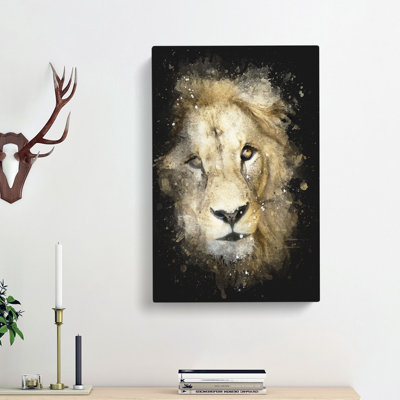 The Face of a Lion - Wrapped Canvas