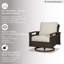 Chaise de patio pivotante avec coussins Estill