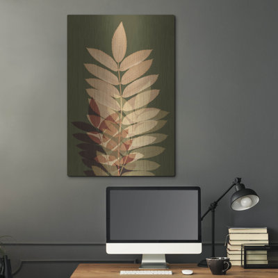 Art mural en métal Winston Porter «Fall Leaves 2» par Ian Winistanley
