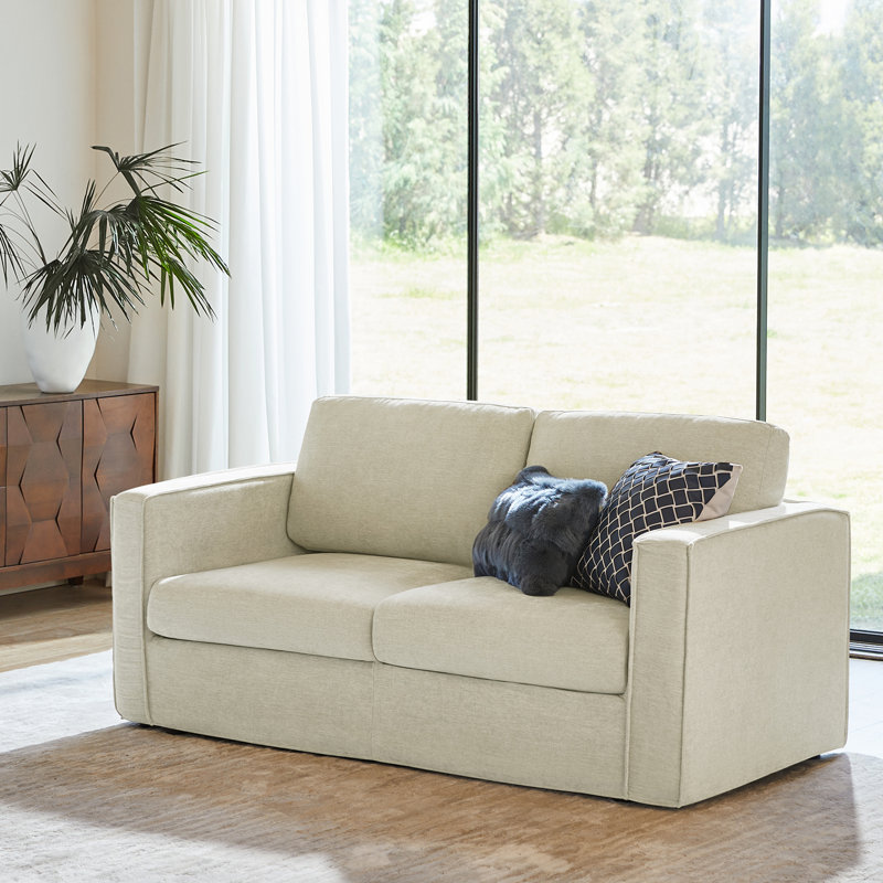  Canapé de rangement moderne Danas, Blanc crémeux