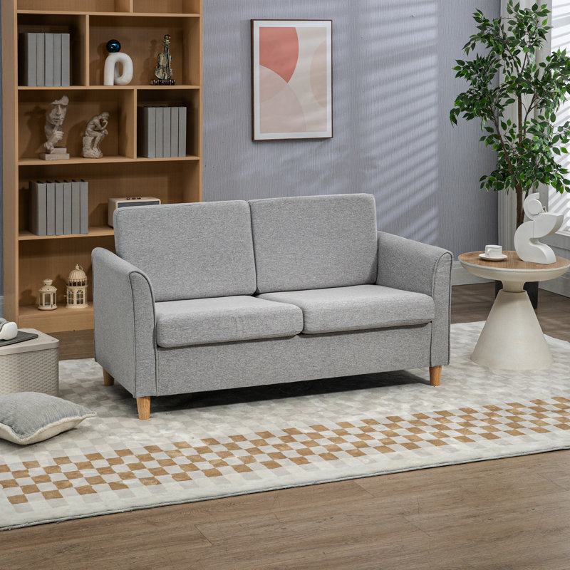2 Seater Loveseat, Light Grey