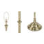 Lampe sur pied traditionnelle en laiton antique 59 po Martha Stewart Athena