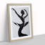 XC1022-2826X Monochrome Ballerina No.2 - Wrapped Canvas Print-19164300-19164301