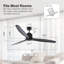 Ventilateur de plafond noir Akmani-1129674317