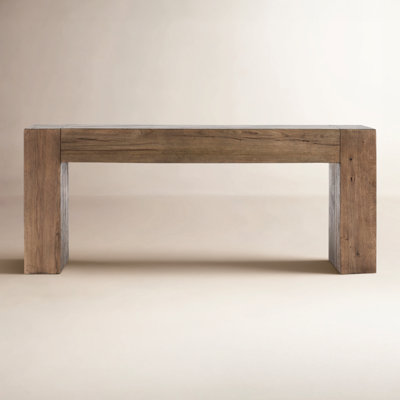 Elise 72-Inch Handcrafted Brown Console Table - Birch Lane
