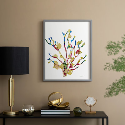 Sea Coral III, reproduction encadrée - bois massif
