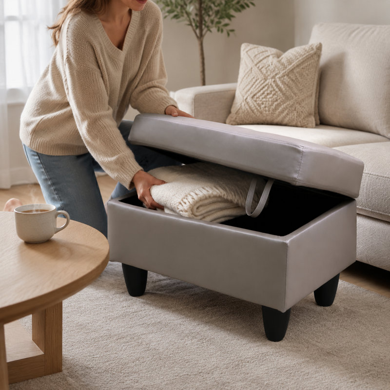Repose-pieds avec rangement Latte
