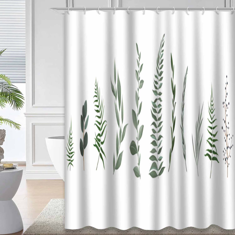 Rideau de douche Eucalyptus, L 72 po x l 84 po