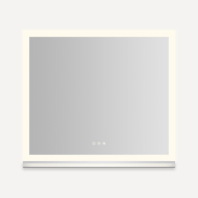 Uplift Tech Cabinet, 48" X 27" X 6", Perimeter Lit, Dimmable, Electric+ With TUN Upgrade: Interior Lighting, Electrical Outlets, USB Charging Ports, Night Light, Defogger, TUN Technology