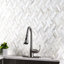 Auralie Rhombus 11 in. x 12 in. Polished Marble Mosaic Floor and Wall Tile