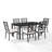 Danen 6 - Person Patio Dining Set with Rectangular Table , Cushions Included