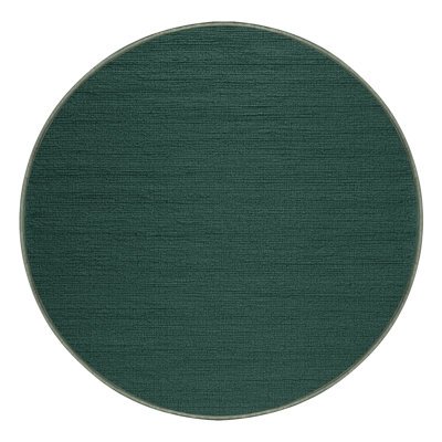 Machine Washable Solid Green Area Rug