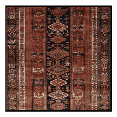 Machine Washable Turkish Brown Area Rug
