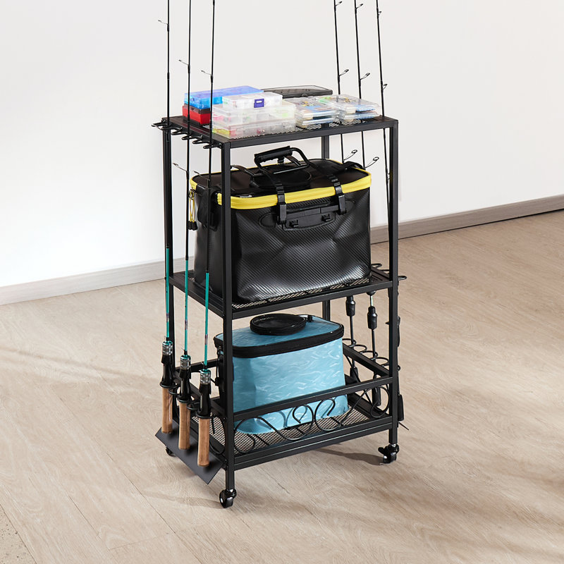 Steel Freestanding Fishing Rack