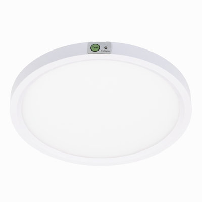 Éclairage encastré rond à DEL avec bouton de test