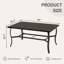 Table de salle à manger d'extérieur en aluminium avec trou pour parasol Colby-1511614497-1511614496