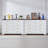 Farmhouse 47 '' W 6 Drawer Bedroom Dresser, Wood Wide Chest of Drawers, Closet Storage for Bedroom