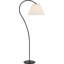 Dume Large Arched Floor Lamp with Silk Pleated Shade-2068422433