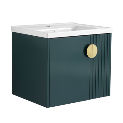 Yohandry - Meuble-lavabo de 24 po avec lavabo