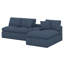 Canapé rembourré avec coussin double couche et poches latérales, canapé modulaire à combinaison libre-1207234662
