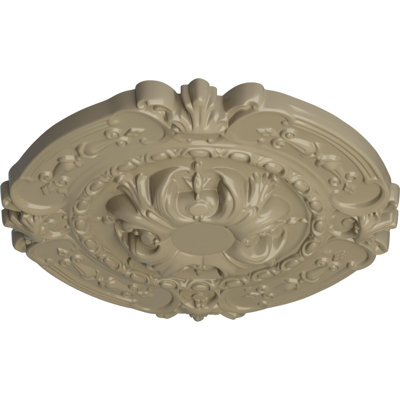 Endurathane Southampton Ceiling Medallion, 16 3/8"OD x 1 3/4"P (Fits Canopies up to 2 3/4"), Hand-Painted Gobi Desert Finish