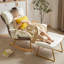 Chaise berçante réglable avec coussin amovible-107293226